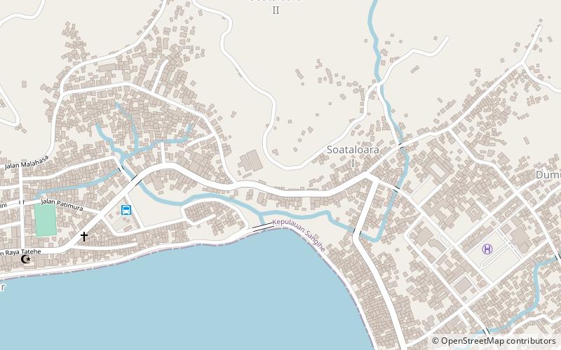 tahuna sangir island location map