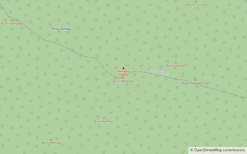 mount kembar nationalpark gunung leuser location map