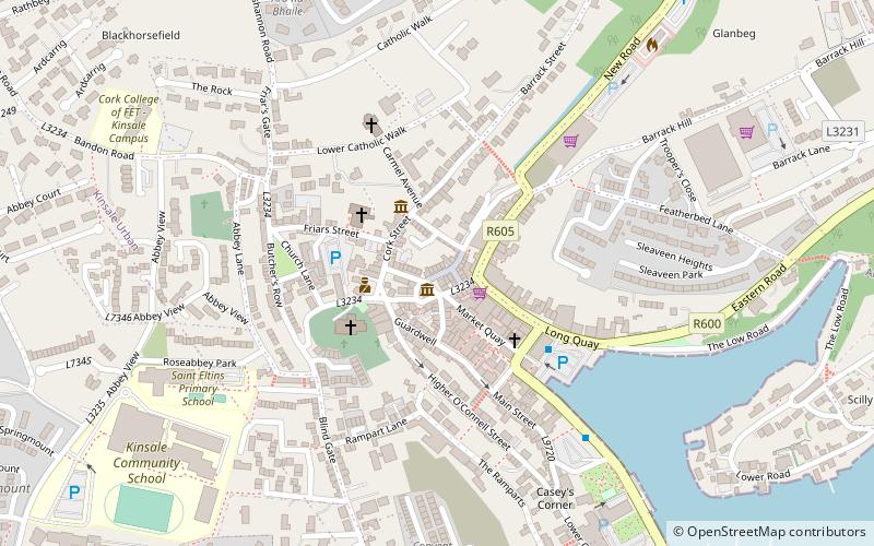 historic stroll in old kinsale location map