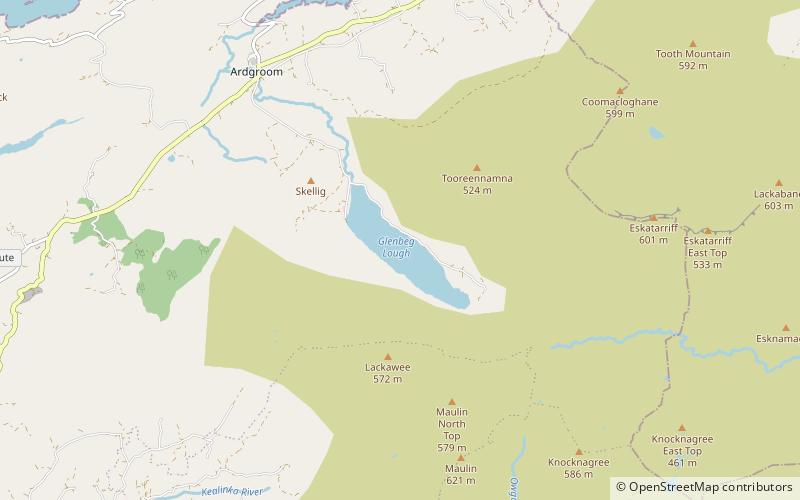 Glenbeg Lough location map
