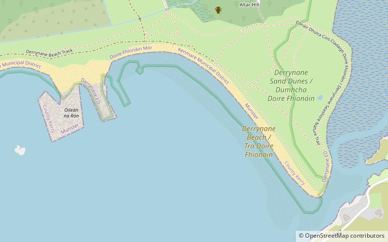 derrynane beach location map