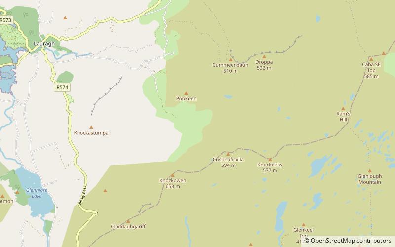 Caha Mountains location map