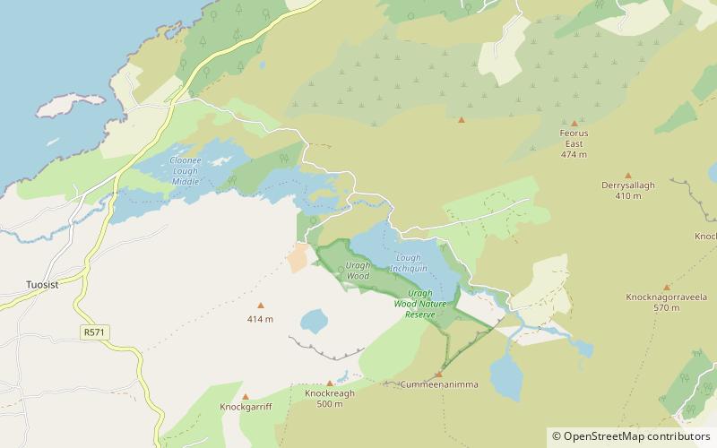 Círculo de piedras de Uragh location map