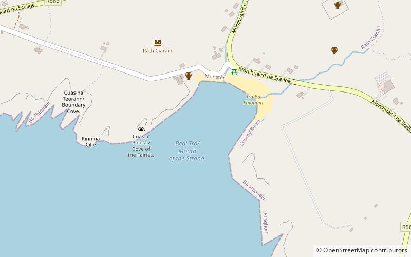 st finians bay beach location map