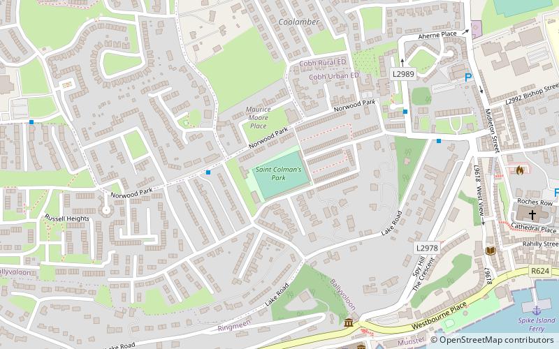 St Colman's Park location map