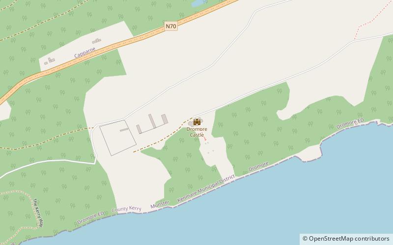 Dromore Castle location map