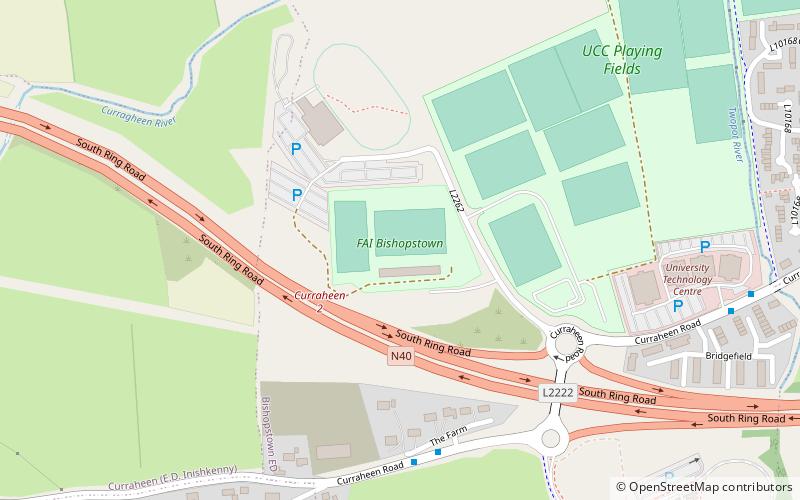 Bishopstown Stadium location map