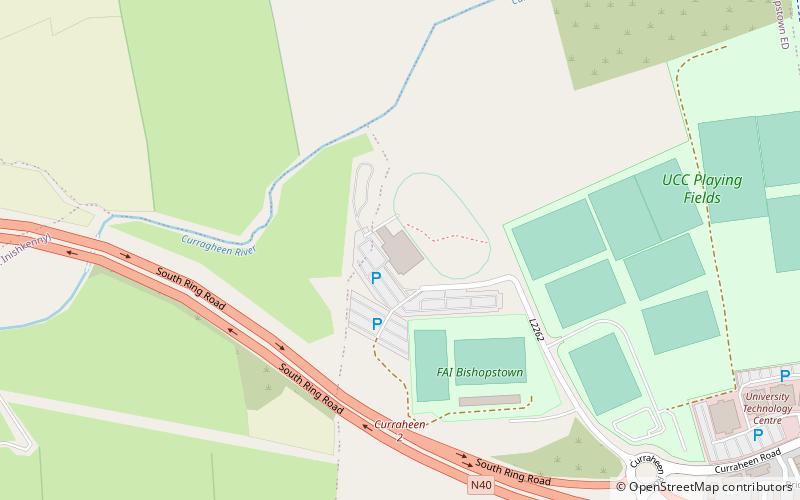 curraheen park cork location map