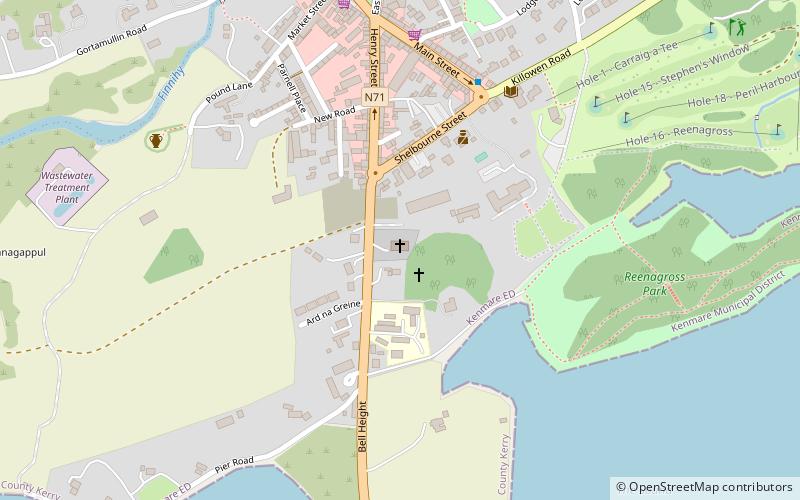 saint patricks church kenmare location map