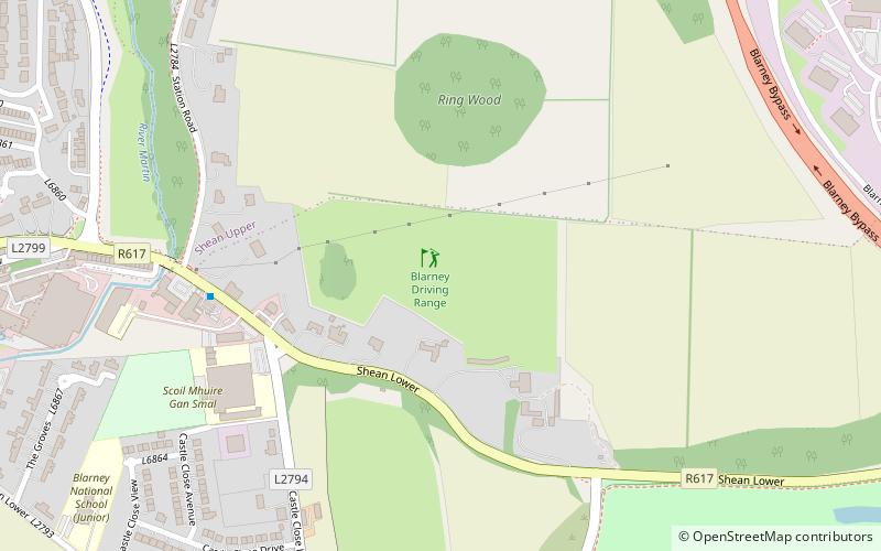 Blarney Driving Range location map