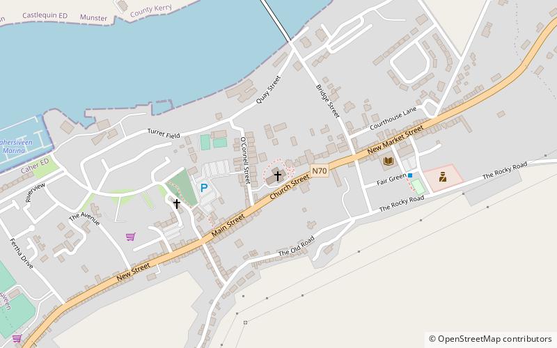 the daniel oconnell memorial church cahersiveen caherciveen location map