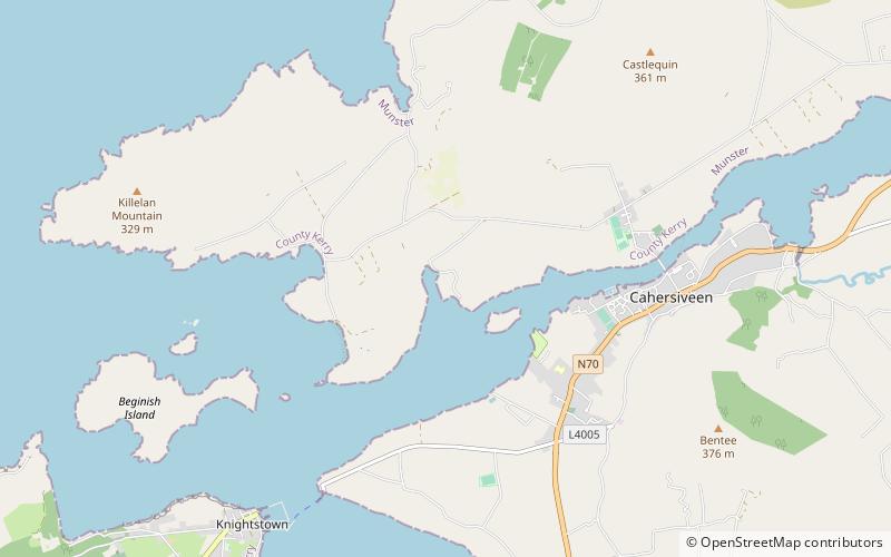 Ballycarbery Castle location map