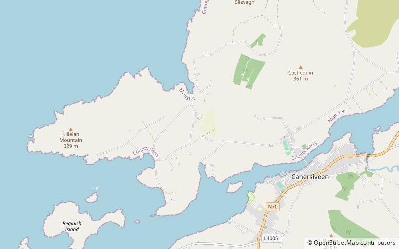 leacanabuaile cahirciveen location map