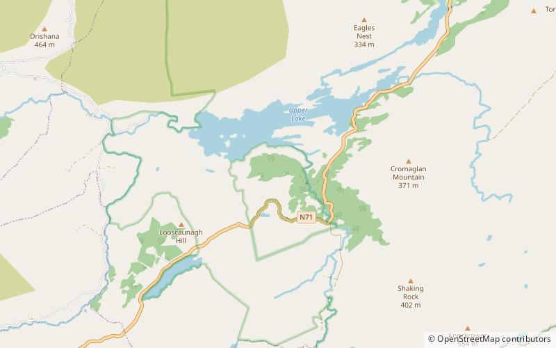 derrycunnihy wood parc national de killarney location map