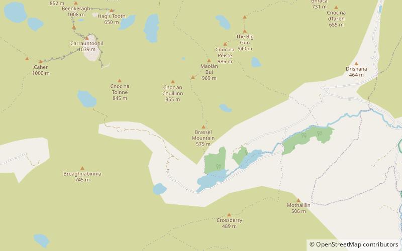 Brassel Mountain location map
