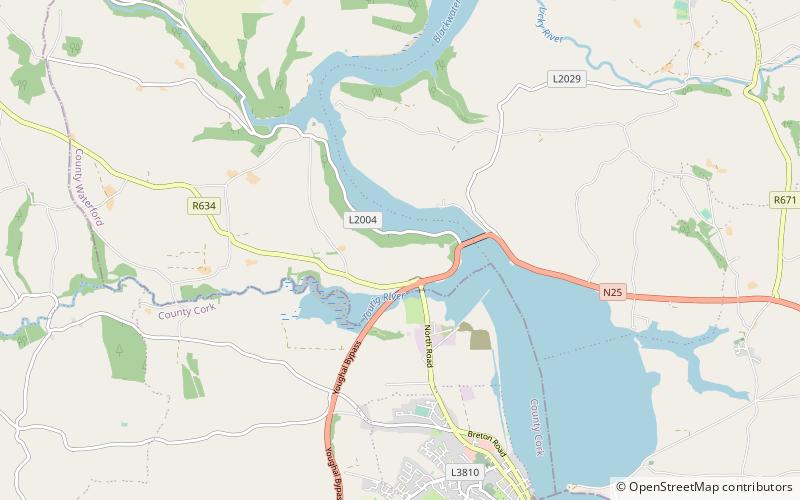 rincrew abbey youghal location map