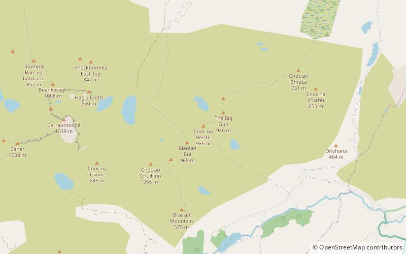 Cnoc na Péiste location map