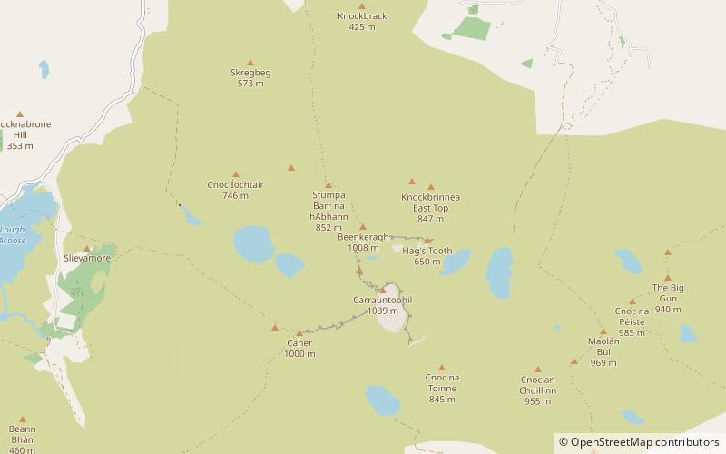 Beenkeragh location map