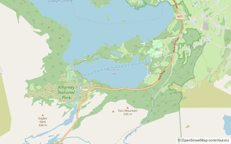 Muckross Lake location map