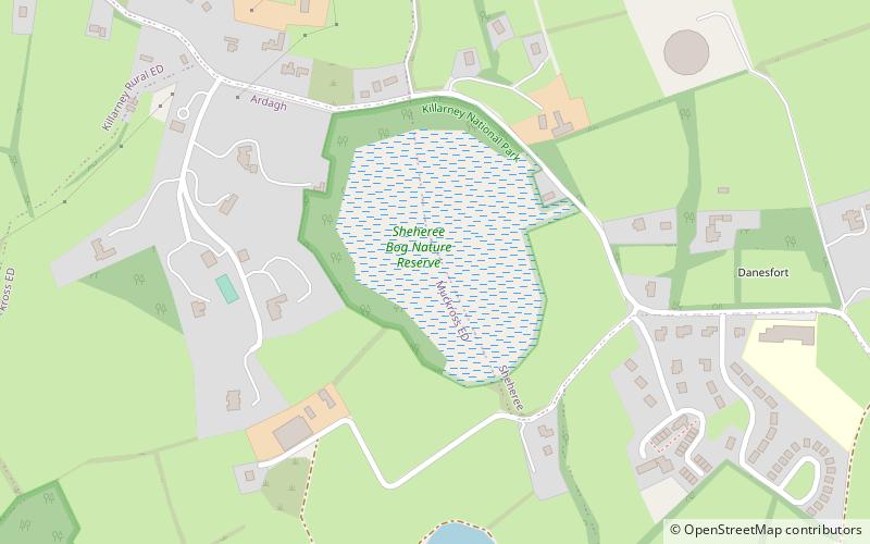 sheheree bog park narodowy killarney location map