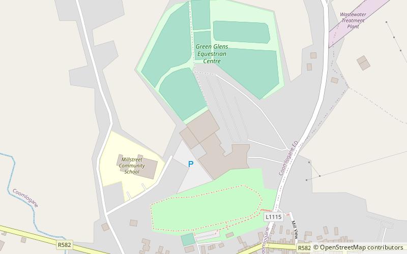 Green Glens Arena location map