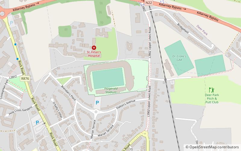 Fitzgerald Stadium location map