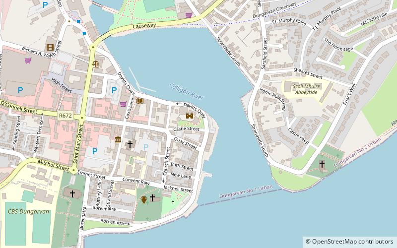 Dungarvan Castle location map