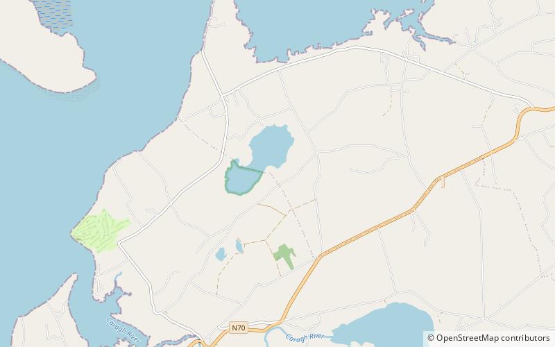 Lough Yganavan and Lough Nambrackdarrig location map