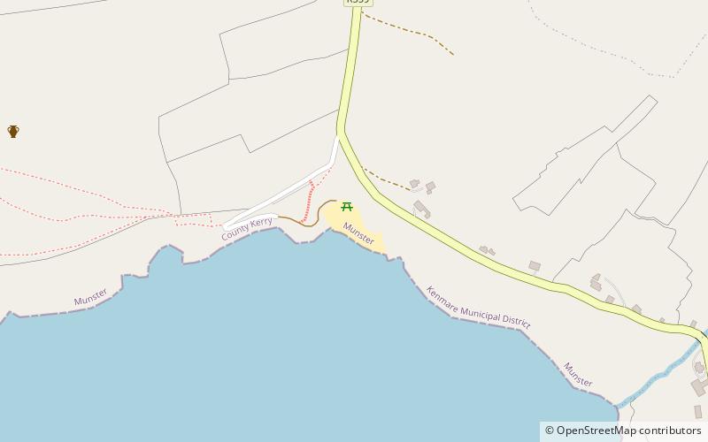 coumeenoole bay dingle location map