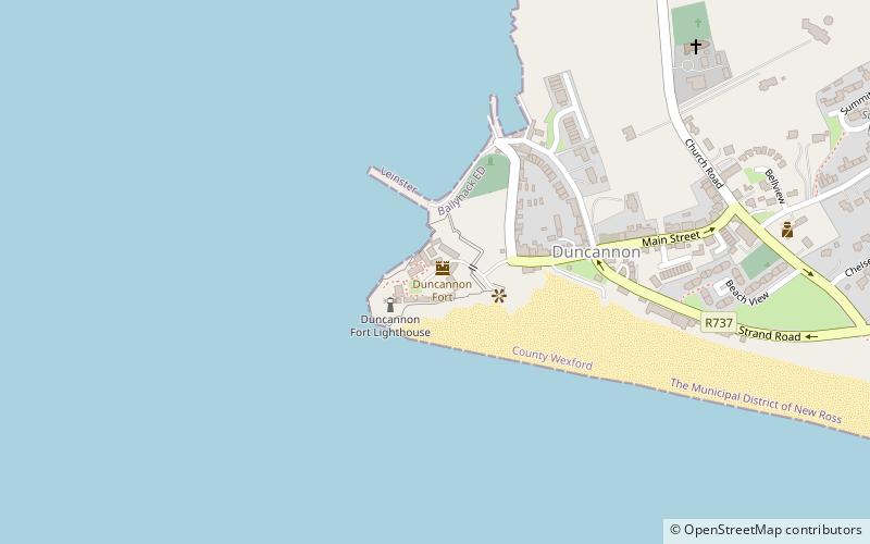 Duncannon Fort location map