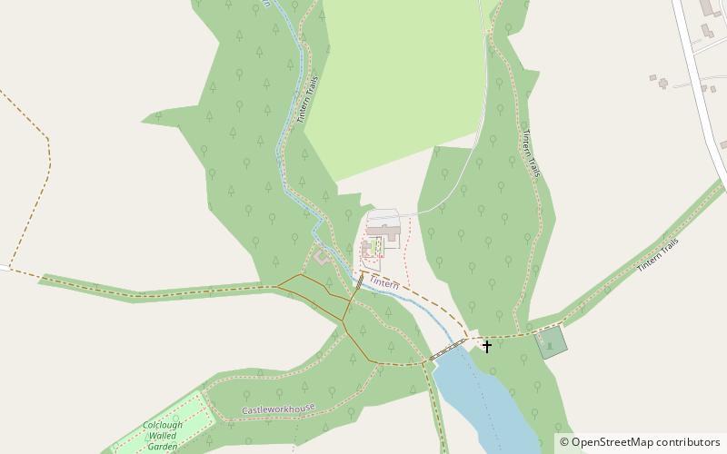 Tinternparva Abbey location map