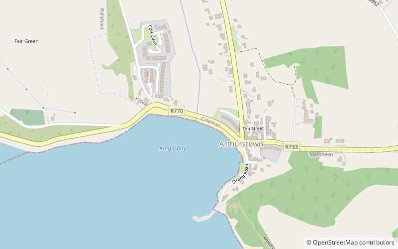 arthurstown beach ballyhack location map
