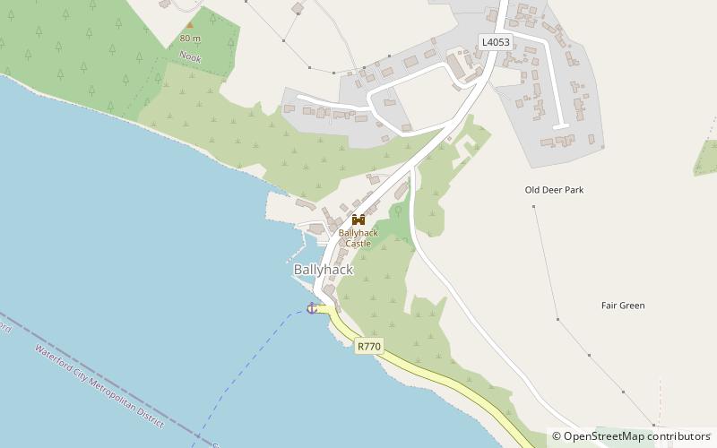 ballyhack castle location map