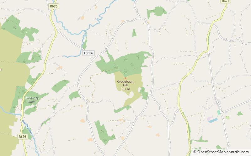 Croughaun Hill location map
