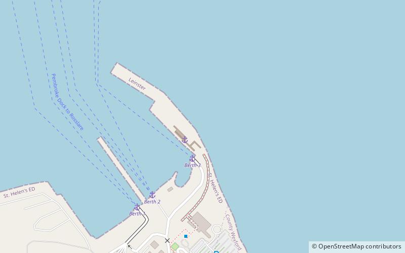 Rosslare Europort location map