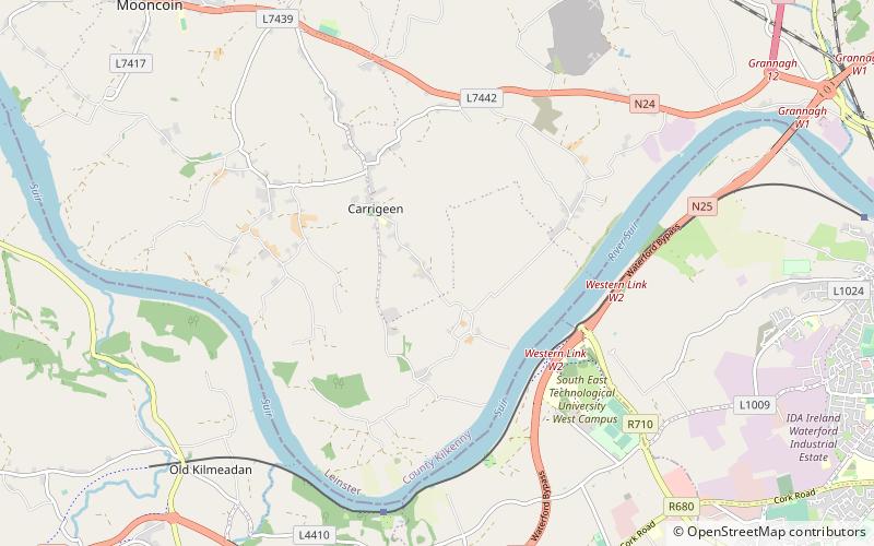 Corluddy Castle location map