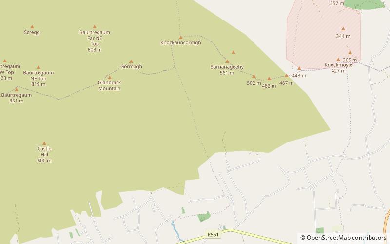 Monts Slieve Mish location map