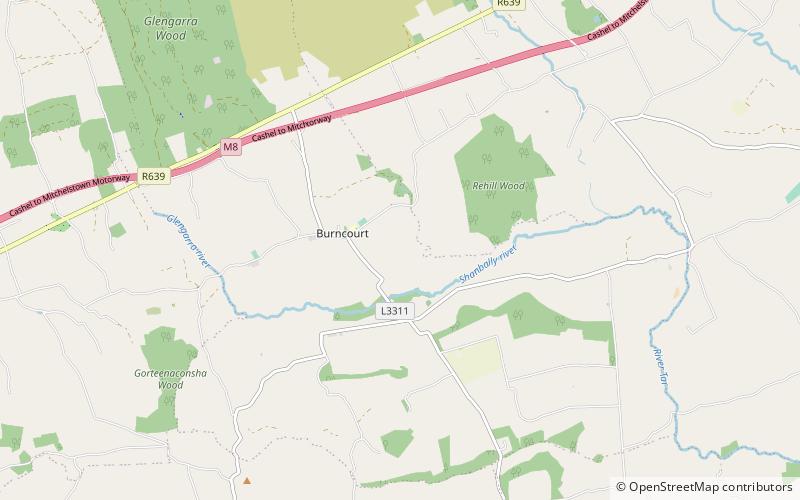 Burncourt Castle location map