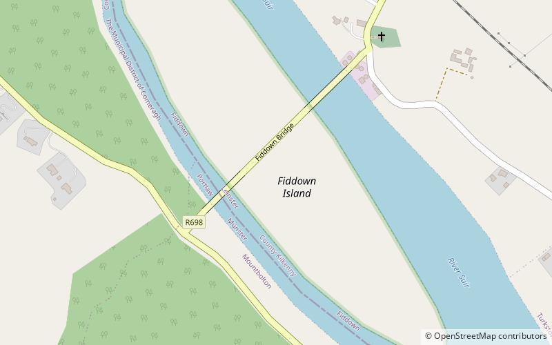 fiddown island location map
