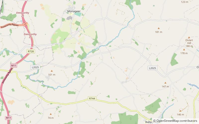 Ballymoty Motte location map