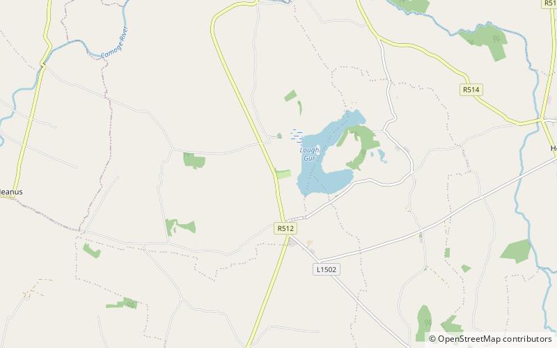 Grange stone circle location map