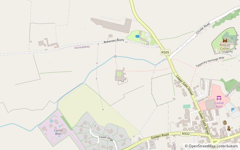 Hore Abbey location map