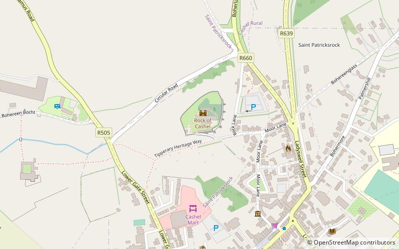 st patricks cross cashel location map