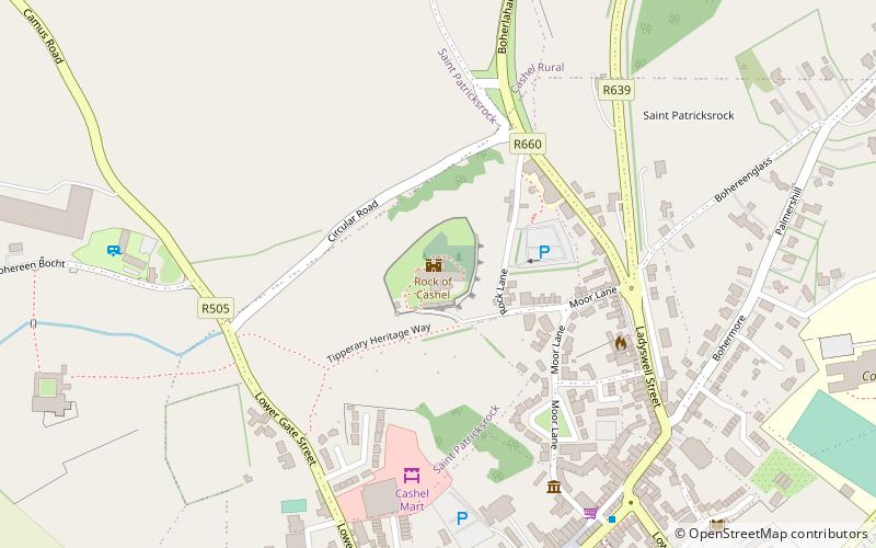 the cathedral cashel location map