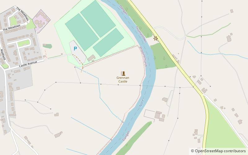 grenan castle motte thomastown location map