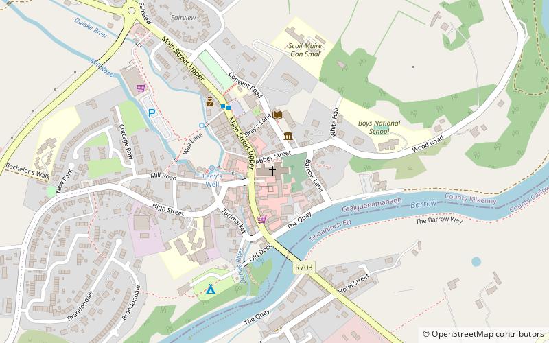Duiske Abbey location map