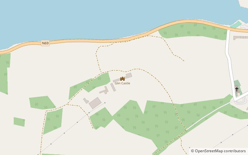 Glin Castle location map