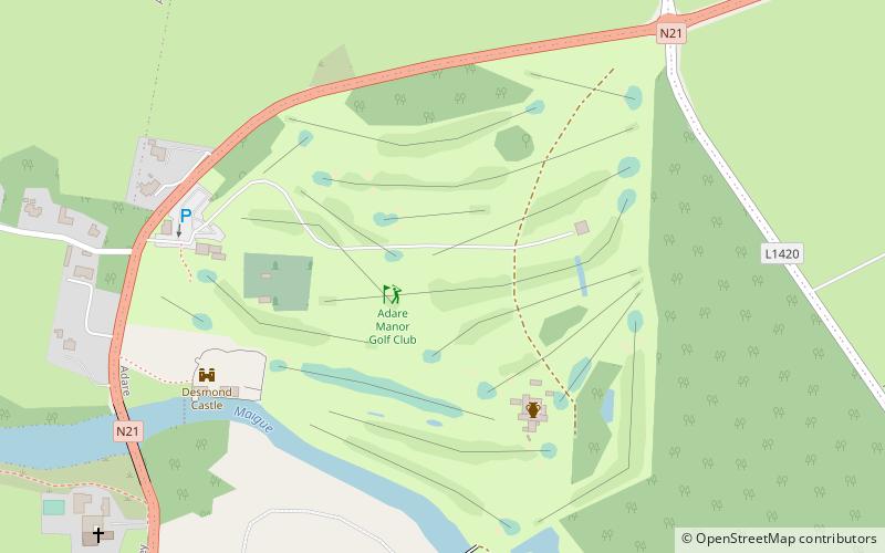 Adare Manor Golf Club location map