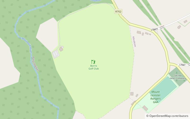 borris golf club location map