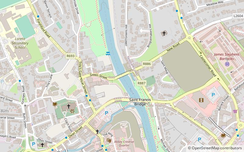 Green's Bridge location map